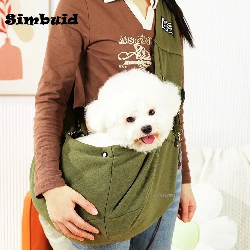Comfortable Dog Carrier Crossbody Shoulder Bag for Outdoor Travel