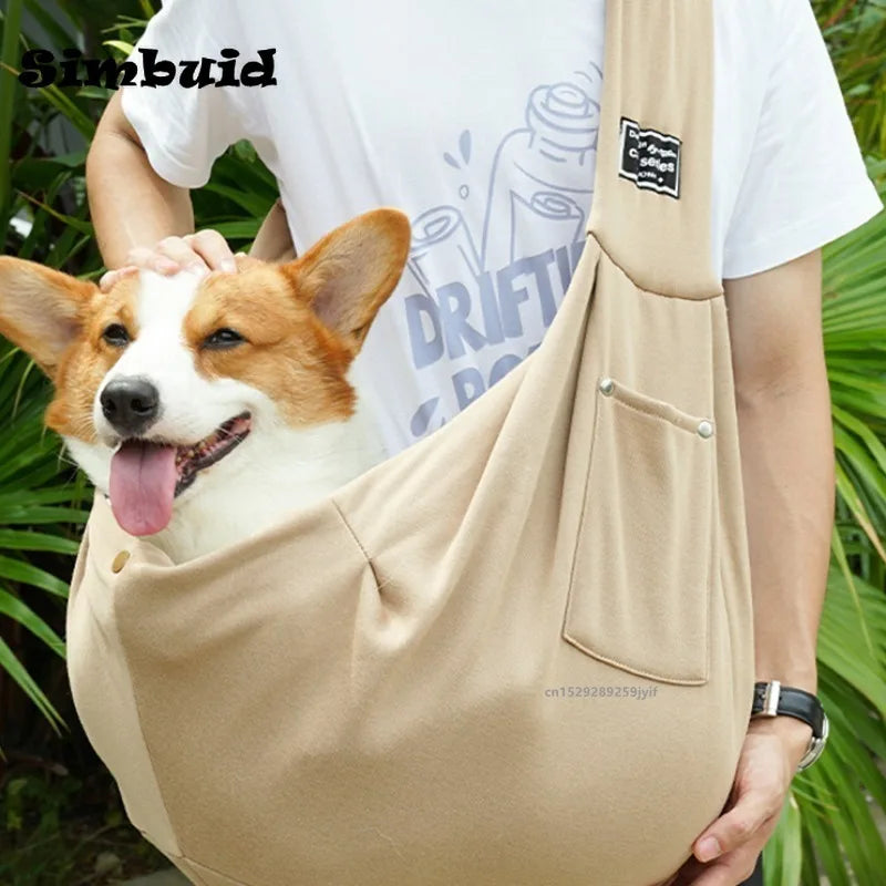 Comfortable Dog Carrier Crossbody Shoulder Bag for Outdoor Travel