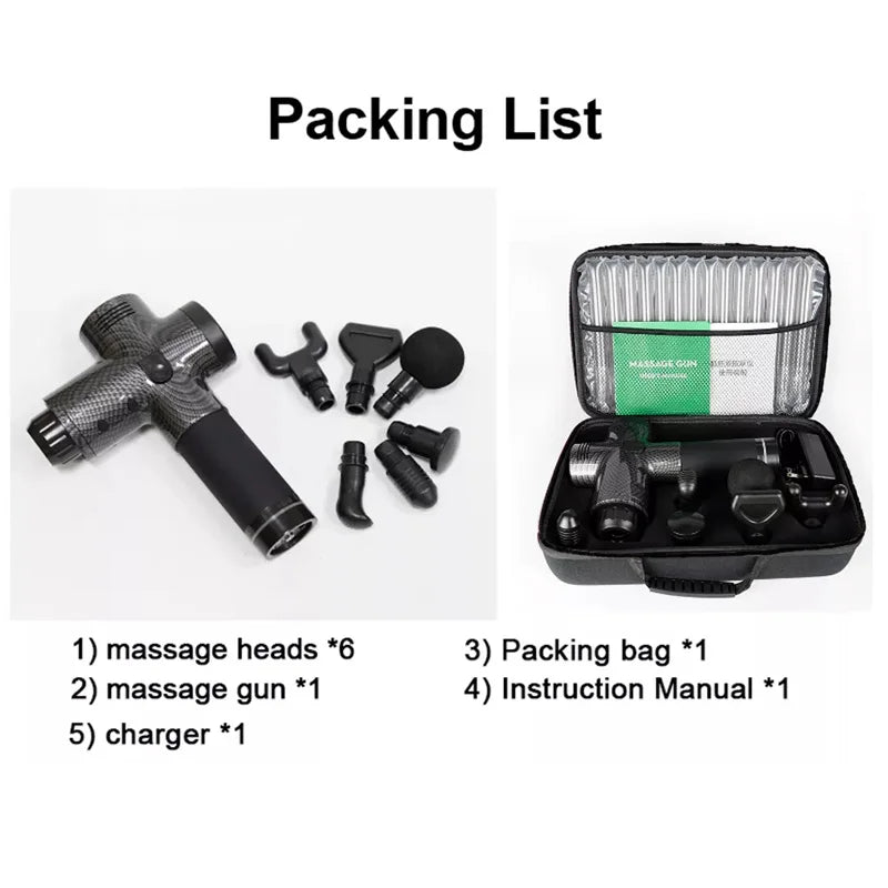 Fascial Massage Gun Deep Tissue Percussion Massager for Pain Relief