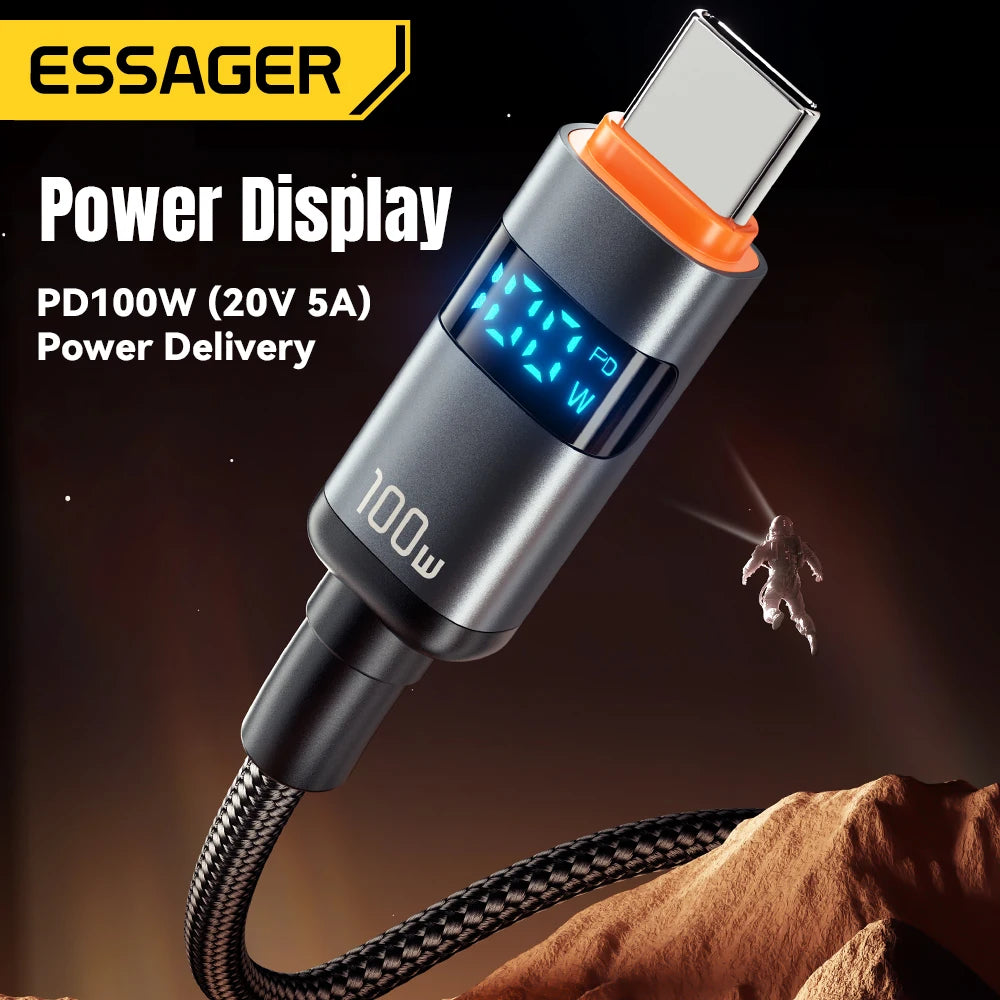 Essager 100W USB-C to USB-C PD Fast Charge Cable