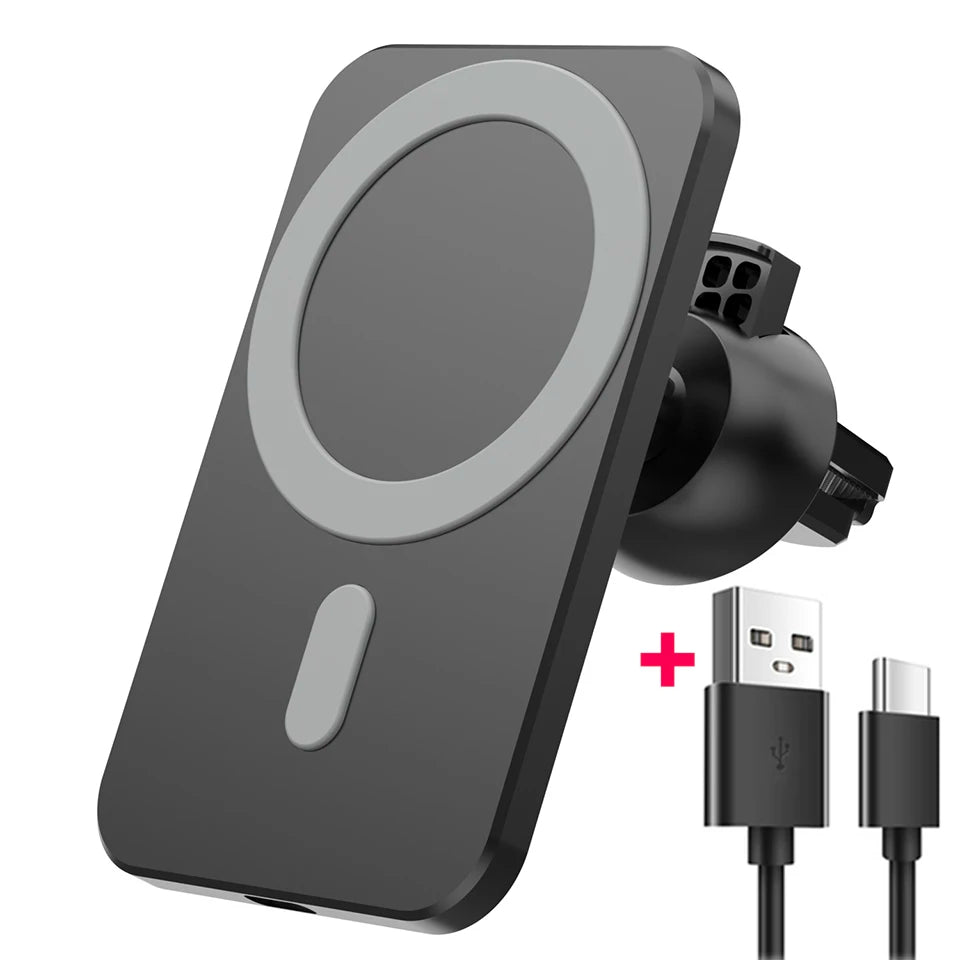 Wireless Charger Magnetic Car Phone Holder for iPhone 14, 13 Pro Max 12