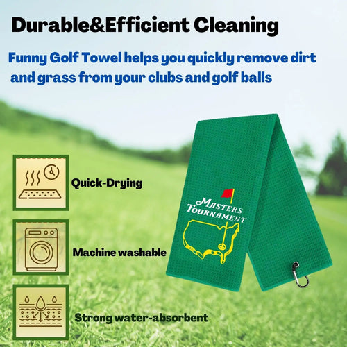 funny golf towel gift for men with packaging set of 2