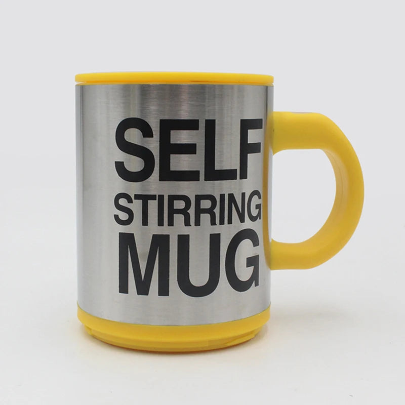 Stainless Steel Electric Self Stirring Mug 400ml Automatic Mixing Cup