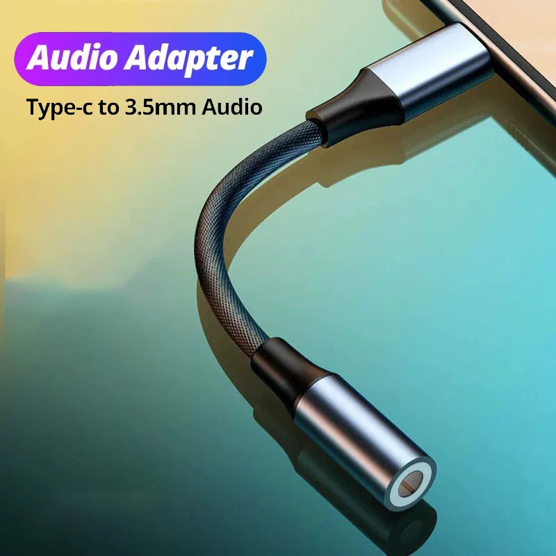 USB C 3.5 Jack Audio Cable USB C To 3 5 MM Jack Aux Adapter Phone Accessories Cabo Adaptador