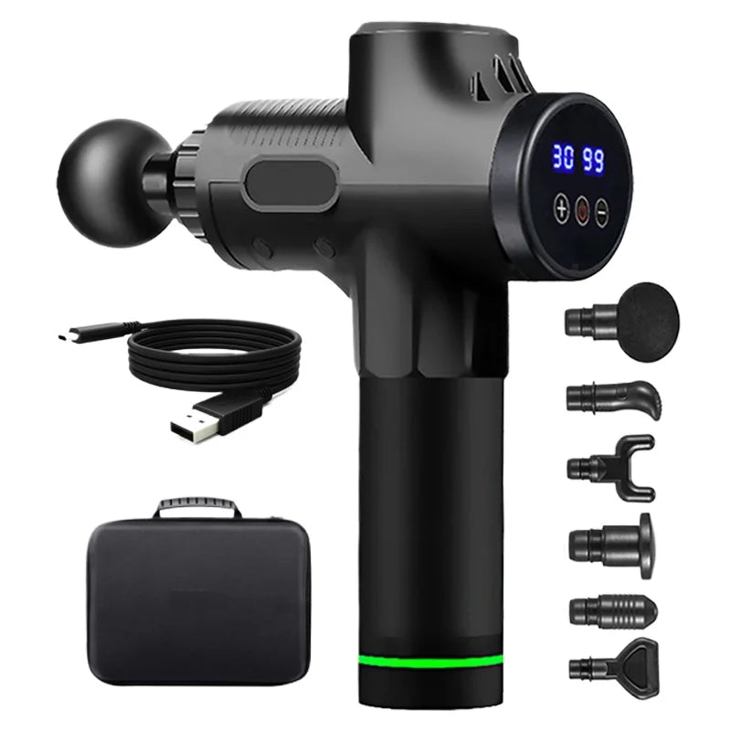 Fascial Massage Gun Electric Percussion Massager for Deep Tissue Relief