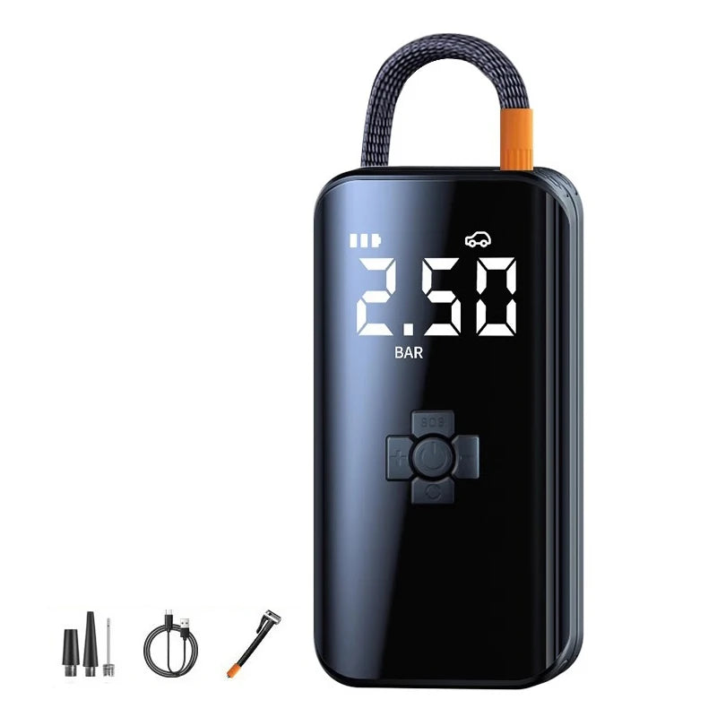1pc Wireless Car Air Compressor Air Pump Electric Tire Inflator Pump.