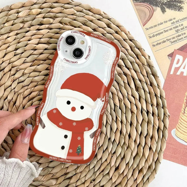 Merry Christmas Wave iPhone Case – Fits iPhone 15 14 13 12 11 Pro Max Mini X XS XR