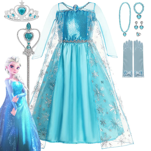 Disney Frozen Elsa Dress for Baby Girls – Birthday & Christmas Gift - Adistore