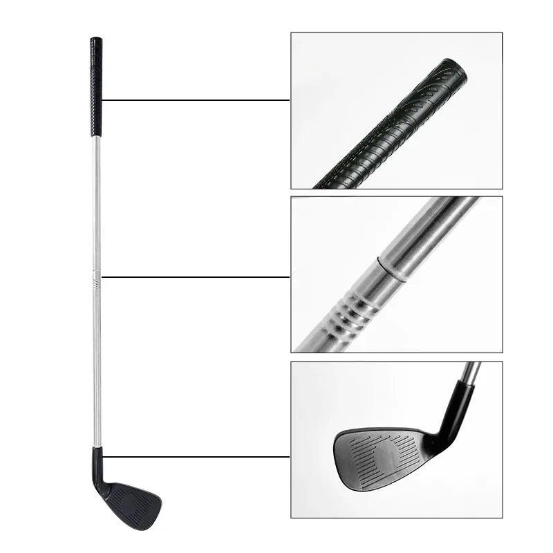 portable golf chipper club close up white background