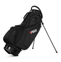 Black golf bag with PGM logo on a white background