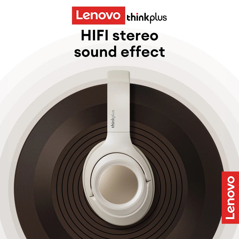 Original Lenovo TH54 Head Mounted Wireless Bluetooth Headphones Call Game Noise Cancelling Earphones Long Battery Sport Earbuds