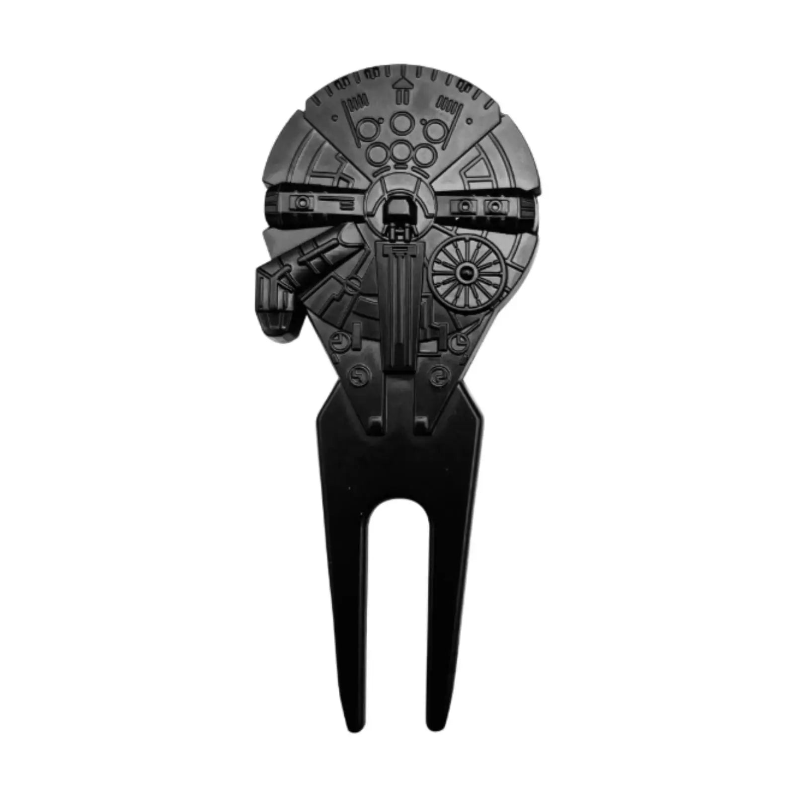Golf divot tool front view lightweight design