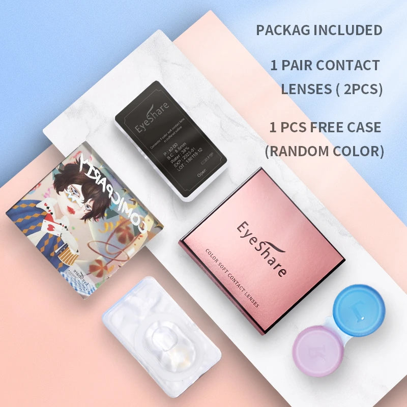 EYESHARE Big Eyes Colour Contact Lenses – Fashion Cosmetic Eye Lenses for Women
