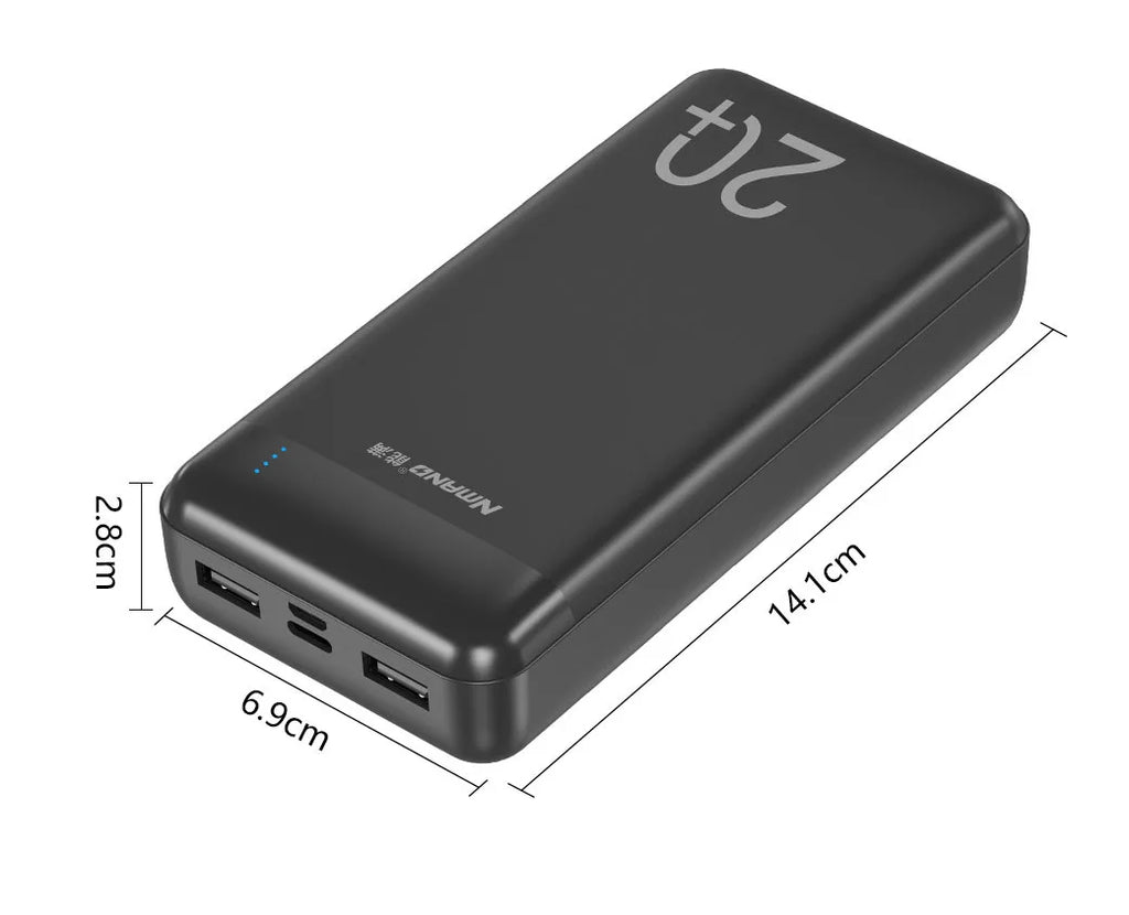 20000mAh Power Bank 5V 2A Portable Charger for Heated Vest Jacket Power Bank for Xiaomi Mi iPhone 16 Air Conditioning Clothing