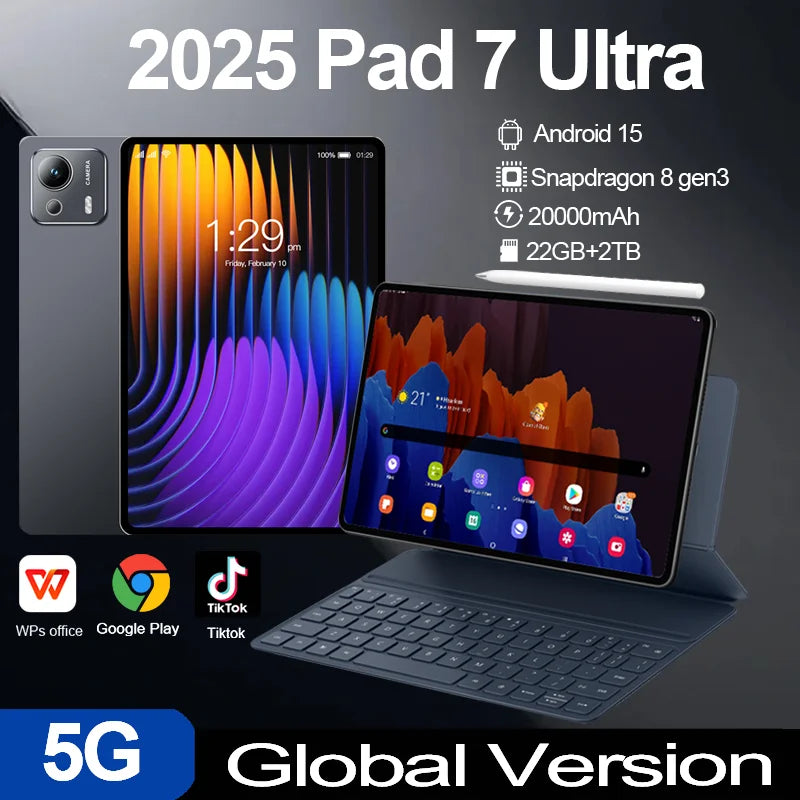 Pad 7 Ultra Tablet 22GB+2TB 5G Snapdragon Gen3 Android 15