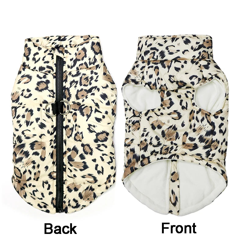 Waterproof Winter Dog Jacket Warm Cotton Vest for Small & Large Dogs