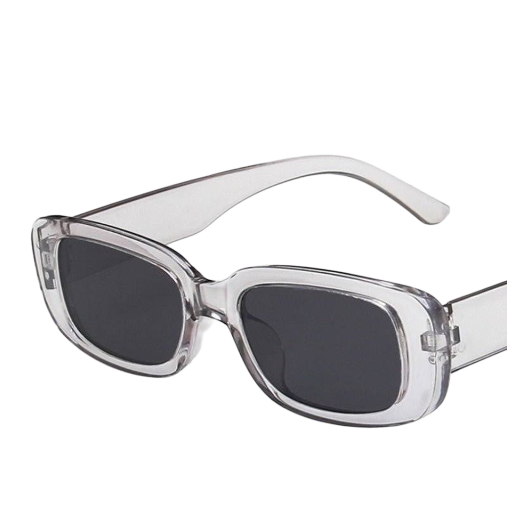 Small Rectangle Anti Glare Vintage Sunglasses for Women.