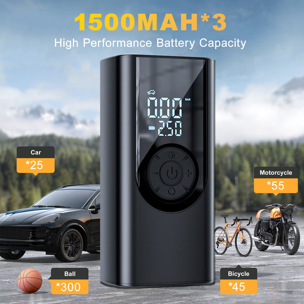 Wireless Digital Tyre Inflator 150PSI – Portable Air Compressor for Car & Bike