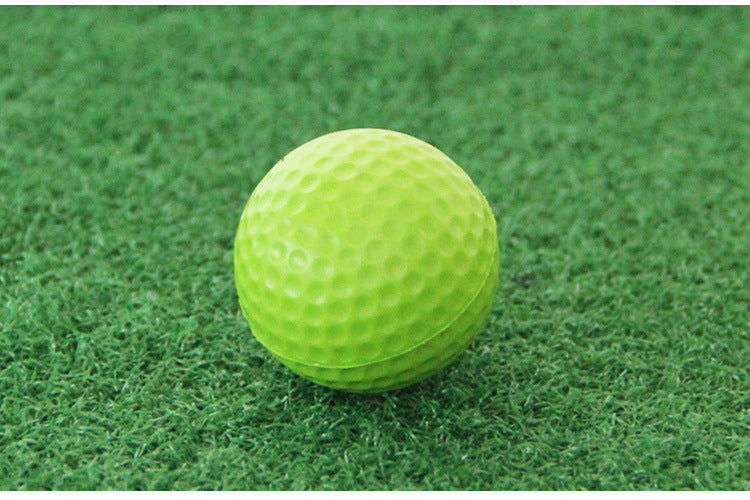 Foam golf practice balls UK — single green lightweight PU sponge golf training ball