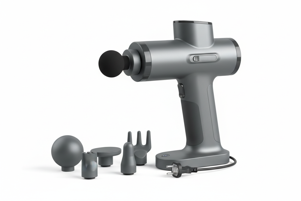 Booster A2 Muscle Massage Gun – Deep Tissue Sports Massager - Grey EU Plug