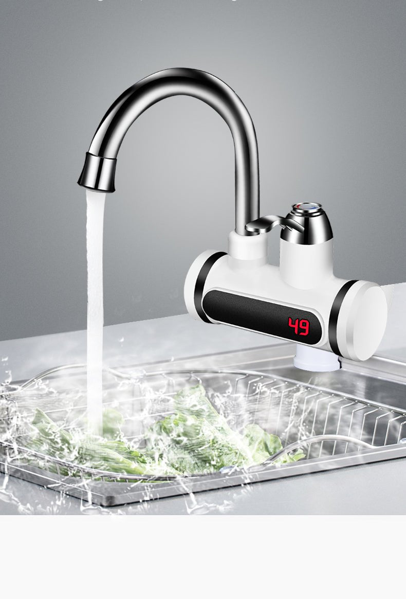 Kitchen Electric Hot/Cold Water Faucet - Temperature Display.