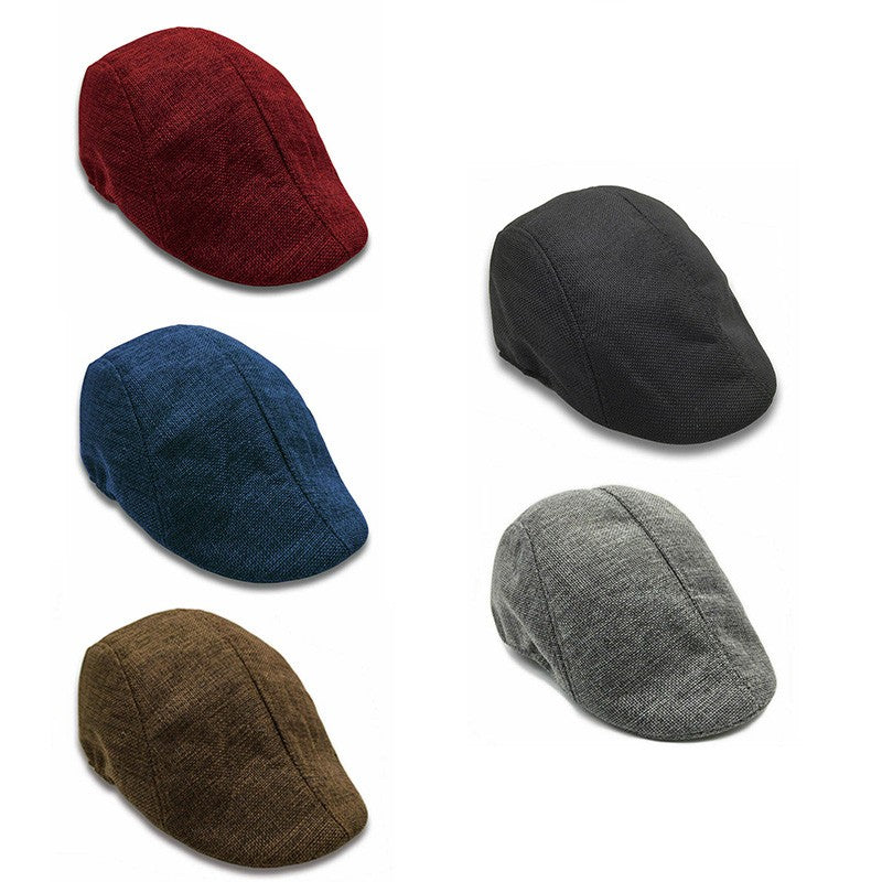 Golf flat cap UK — retro driving cap available in multiple colours