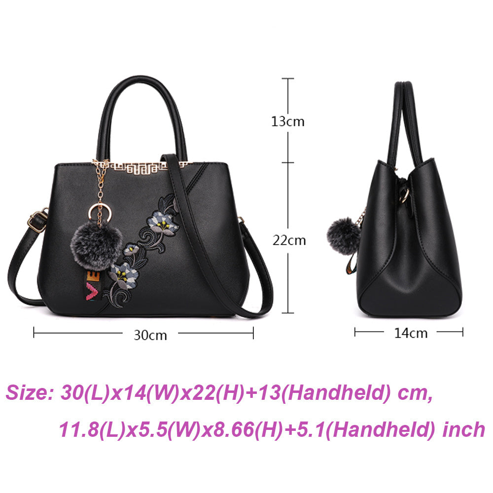 Fashionable Women’s Flower Pattern Crossbody & Shoulder Bag