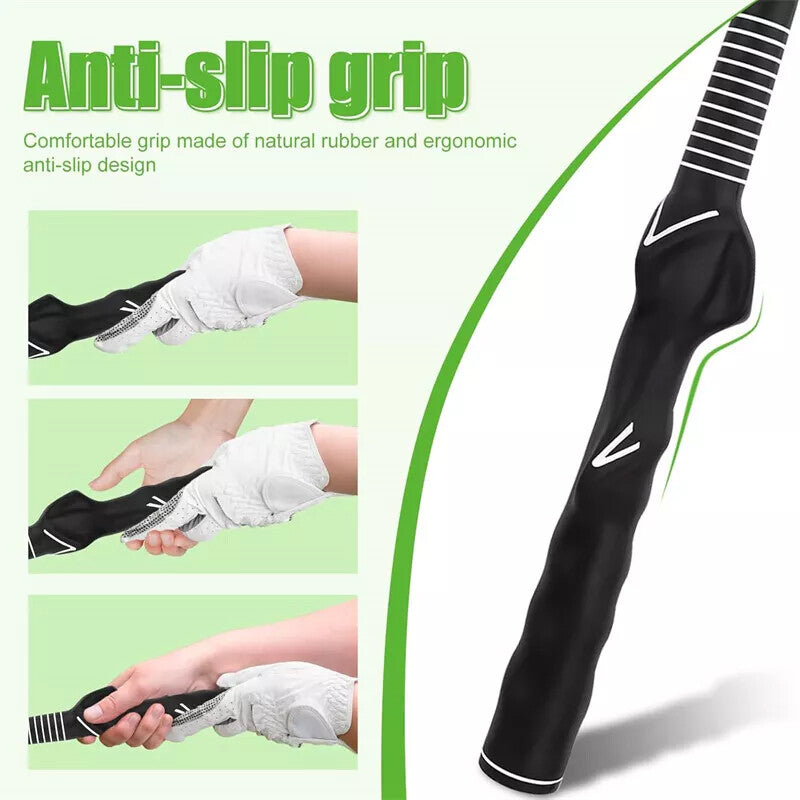 Golf swing trainer UK anti-slip grip — comfortable non-slip handle for better swing control