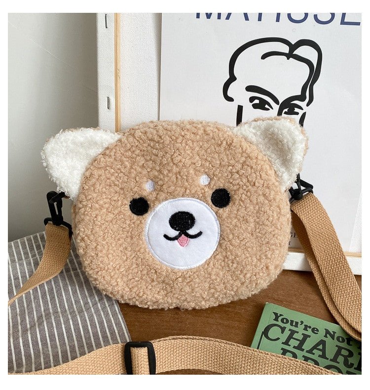 Kawaii Japanese Plush Crossbody Bag – Cartoon Shoulder Bag for Women - Adistore