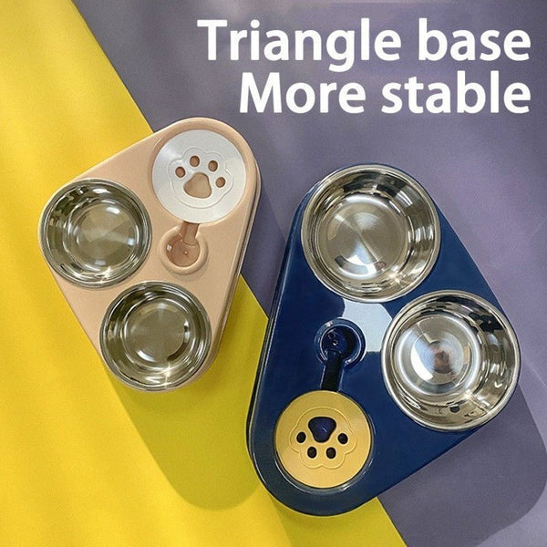 500ML Dog & Cat Feeder Bowl with Automatic Water Bottle – Pet Hydration - Adistore