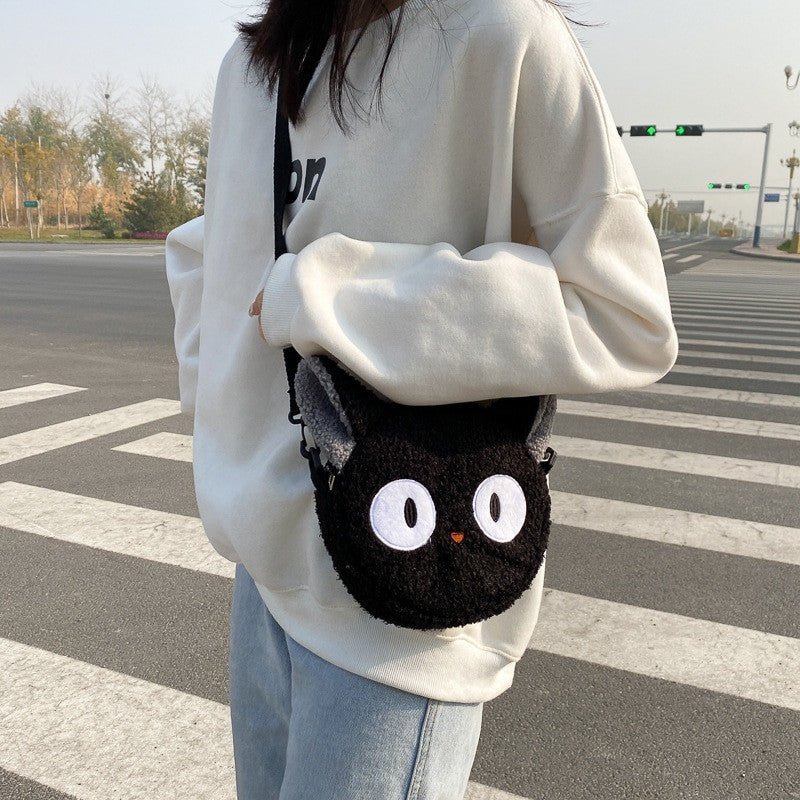 Japanese Style Kawaii|Crossbody Cartoon Plush Shoulder Bag for Women.