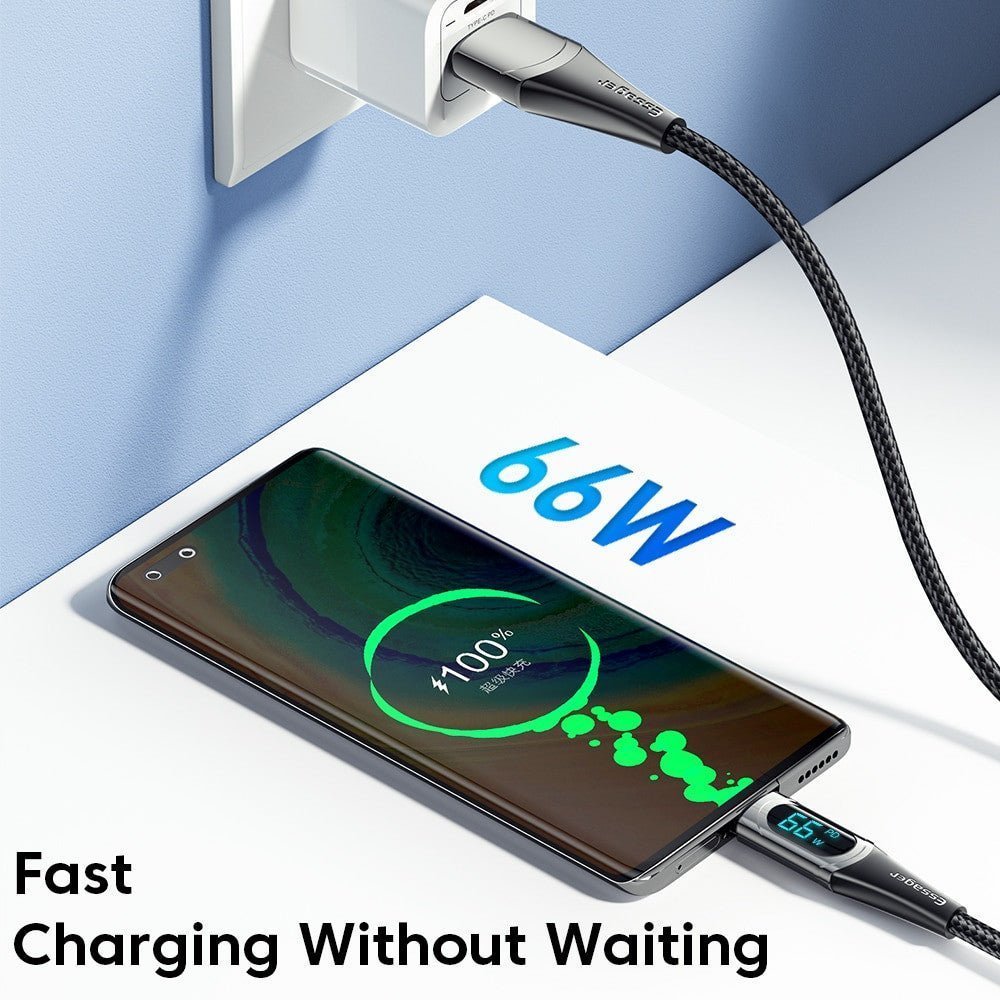 Essager PD 100W USB Type-C to Type-C Cable | 7A Fast Charging Wire for MacBook, Samsung, Xiaomi, and More