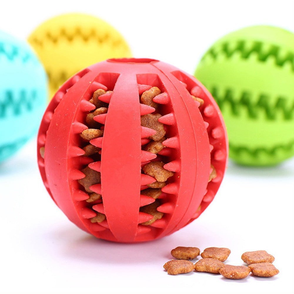 Interactive Rubber Food Balls for Small, Large Dogs/Cat.