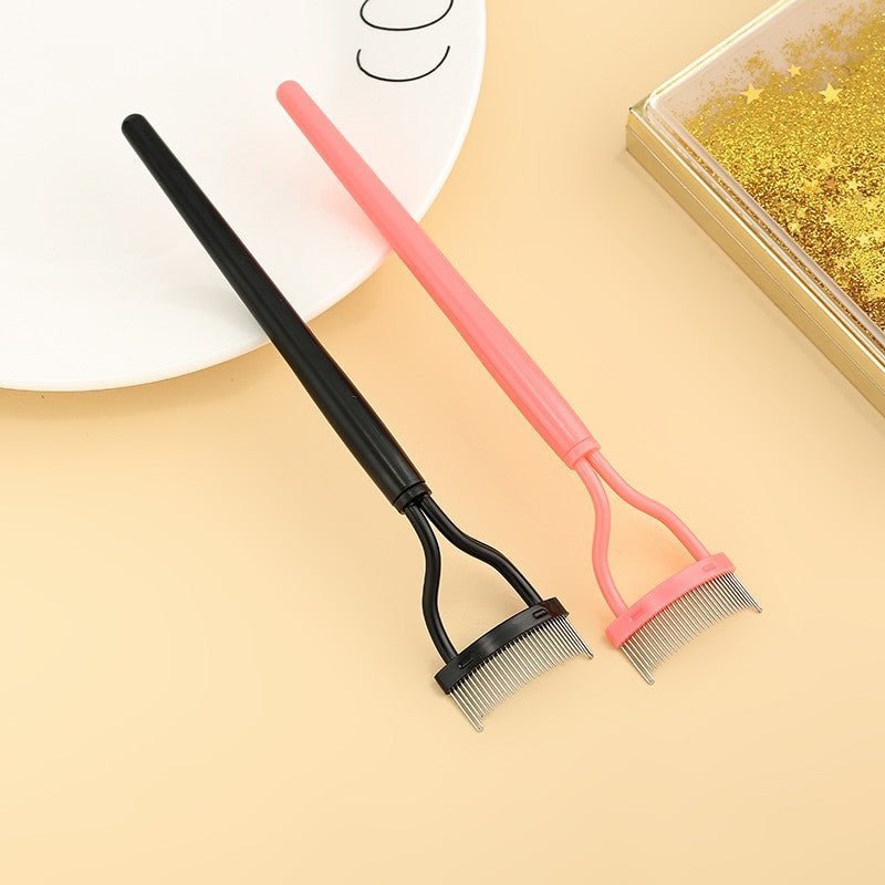 Foldable Eyelash Curler & Lash Separator – Metal Beauty Makeup Tool - Adistore