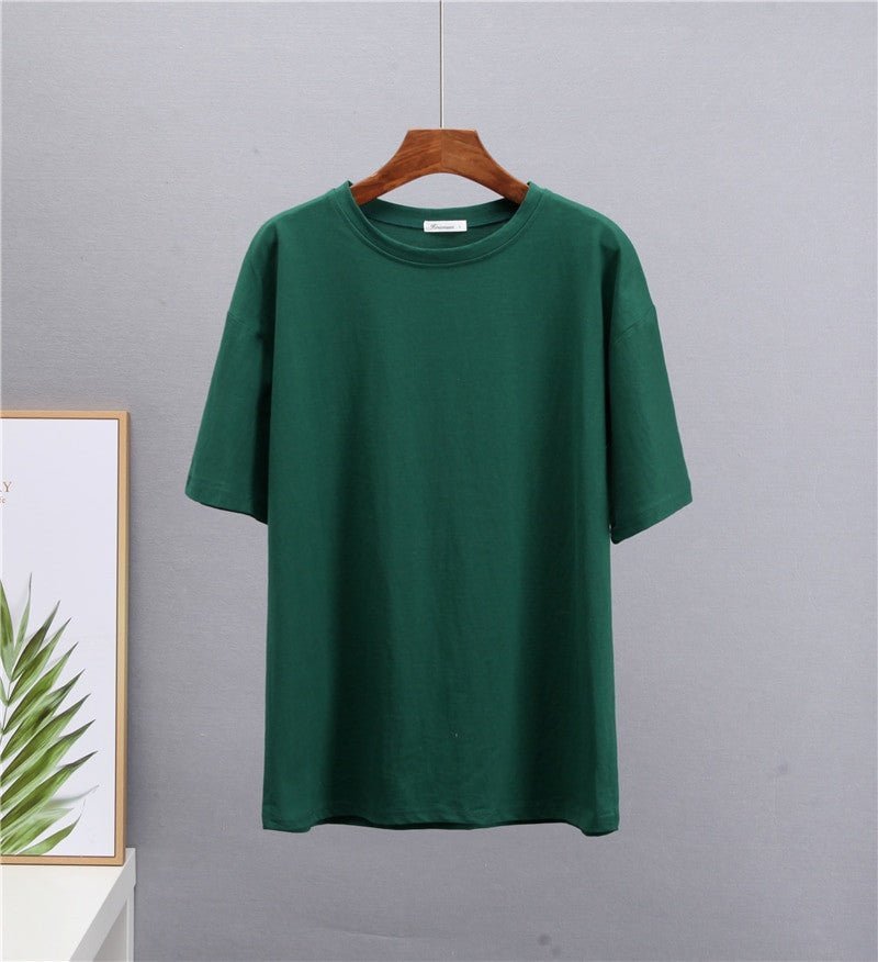 Hirsionsan Women’s Cotton Oversized T-Shirt – Loose Short Sleeve Tee - Adistore