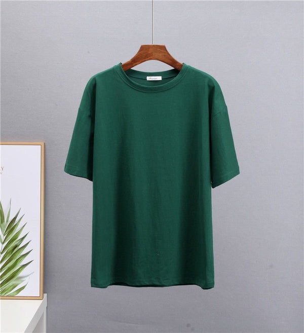 Hirsionsan Women’s Cotton Oversized T-Shirt – Loose Short Sleeve Tee - Adistore