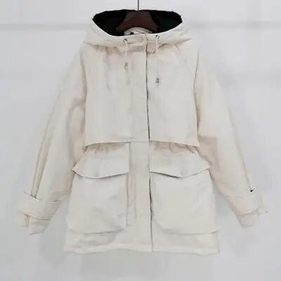 Fitaylor Women’s Winter Jacket – Large Natural Fox Fur Hooded Coat - Adistore