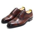 DESAI Formal British Men’s Leather Shoes – Breathable Oxford Wedding - Adistore
