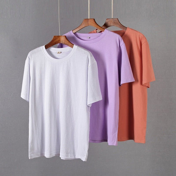 Hirsionsan Women’s Cotton Oversized T-Shirt – Loose Short Sleeve Tee - Adistore