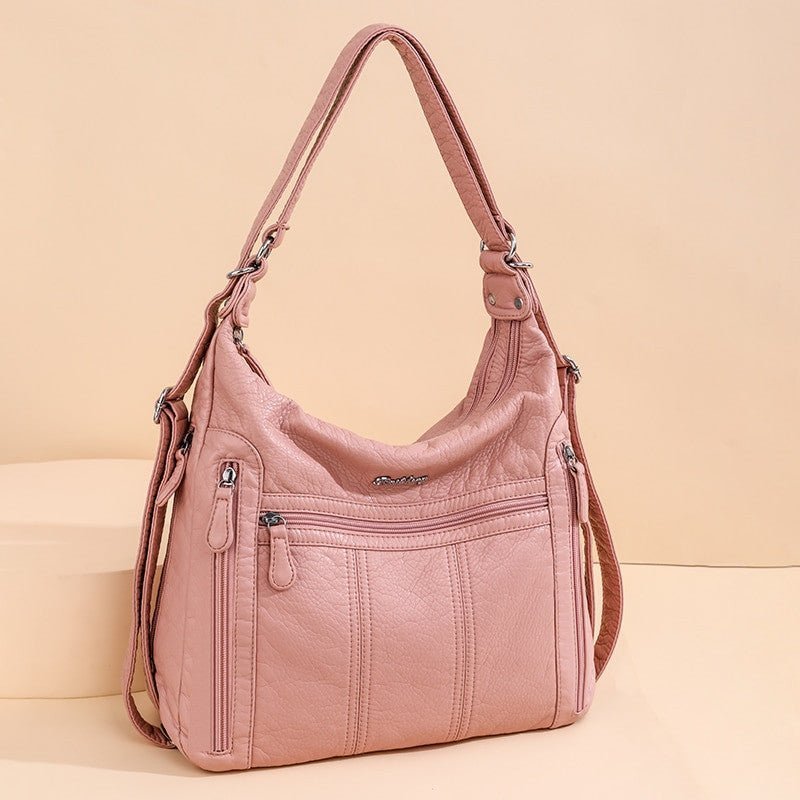 Annumouler Pu Leather Lage Capacity Women multifunction bag.