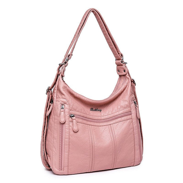 Annmouler PU Leather Women’s Large Capacity Multifunction Handbag - Adistore