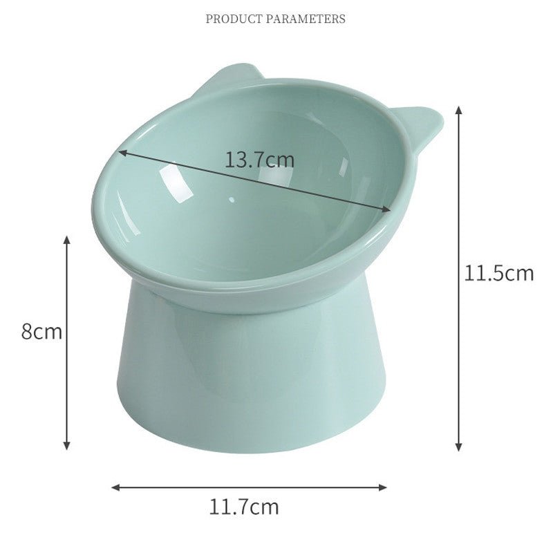 Pet Food Bowl Tilt High Bottom Neck Protector Anti-choking Dog & Cat Water Bowl.