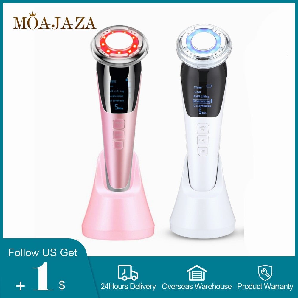 EMS Face Massager with Red Light Therapy – Microcurrent Lifting - Adistore