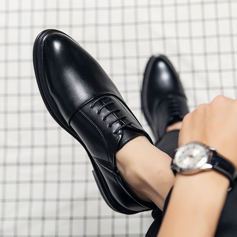 Oxford Pointed Business Leather Shoes for Men | Formal Dress Shoes - Adistore