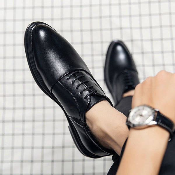 Oxford Pointed Business Leather Shoes for Men | Formal Dress Shoes - Adistore