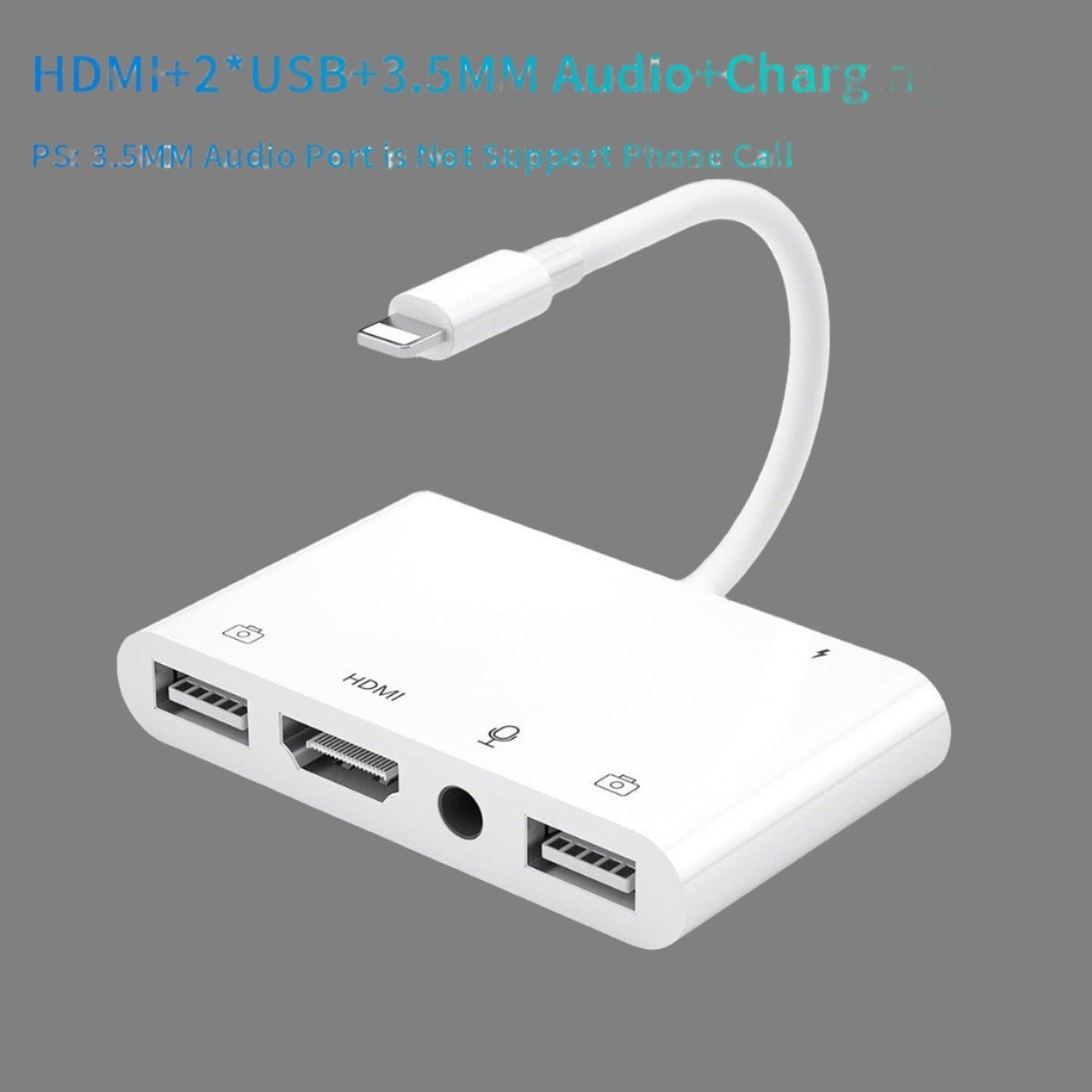 iPhone to HDMI Digital AV Adapter - Connect iPhone 14, 13, iPad to 1080P TV, Includes Card Reader.