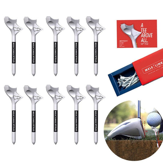 Golf Tees with 10° Diagonal Insert and Rhombic Golf Ball Holder - Training ball tee for enhanced stability and precision.