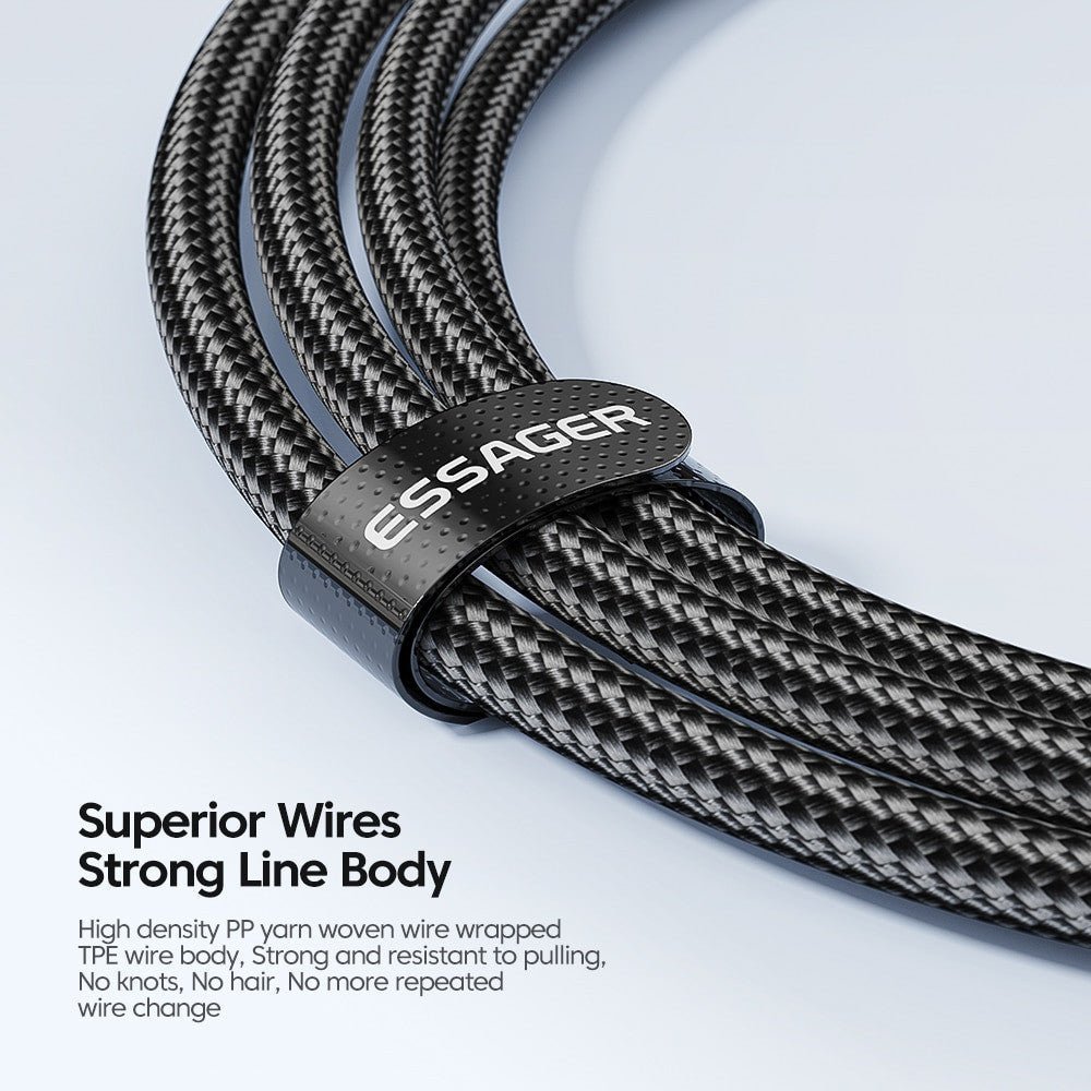 Essager 100W USB-C to USB-C Fast Charger Cable for MacBook & Phones