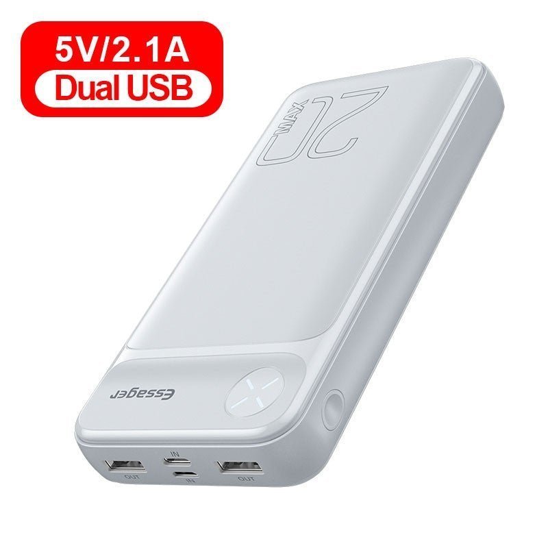 Essager 20000mAh Portable Powerbank | Fast Charging Power Bank for iPhone, Samsung & USB Devices - Adistore