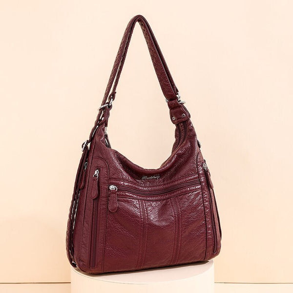Annmouler PU Leather Women’s Large Capacity Multifunction Handbag - Adistore